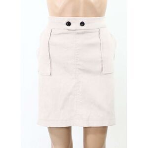 INC Womens Beige Faux Suede Mini Evening Skirt XXL